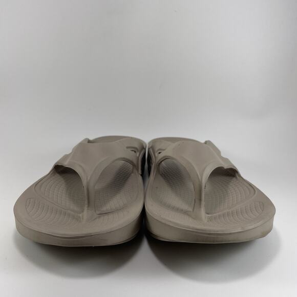 Oofos Ooriginal Flip Flip Sandals Mens Size 8 Womens Size 10 Nomad Beige Tan - Picture 2 of 9